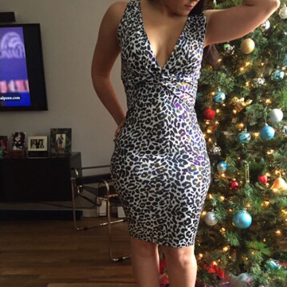 Lovely Symphony brand multi color leopard dress.